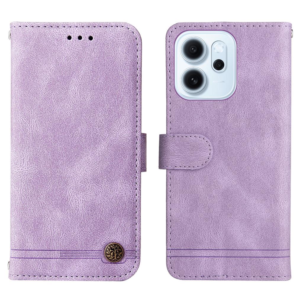 For Oppo Reno15 F 5G Leather Wallet Cases Skin Touch Phone Cover Stand with Strap
