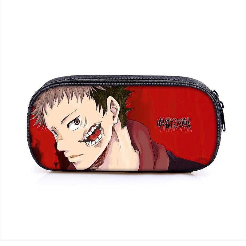 Jujutsu Kaisen Pencil Box With Large Capacity For Students And Makeup Essentials