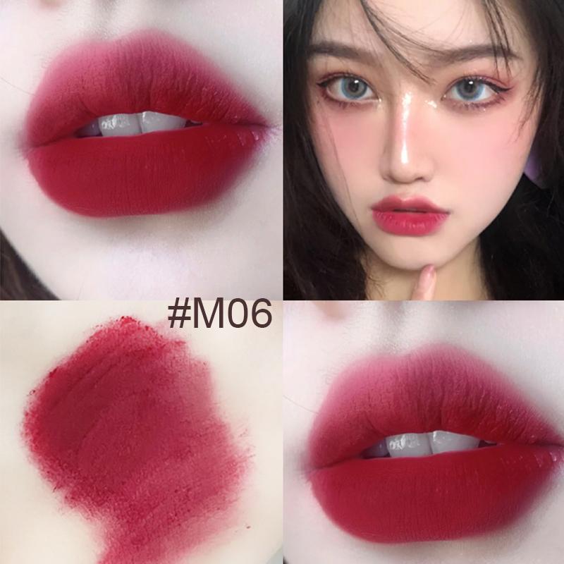 lipstick Lip mud matte mist face velvet Lip mud Red lip glaze to show white lip gloss lip cream