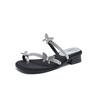 Augustine Thick Heel Slippers Female 2025 New Summer Rhinestone Butterfly Toe Wear Fairy Style High Heel Sandals