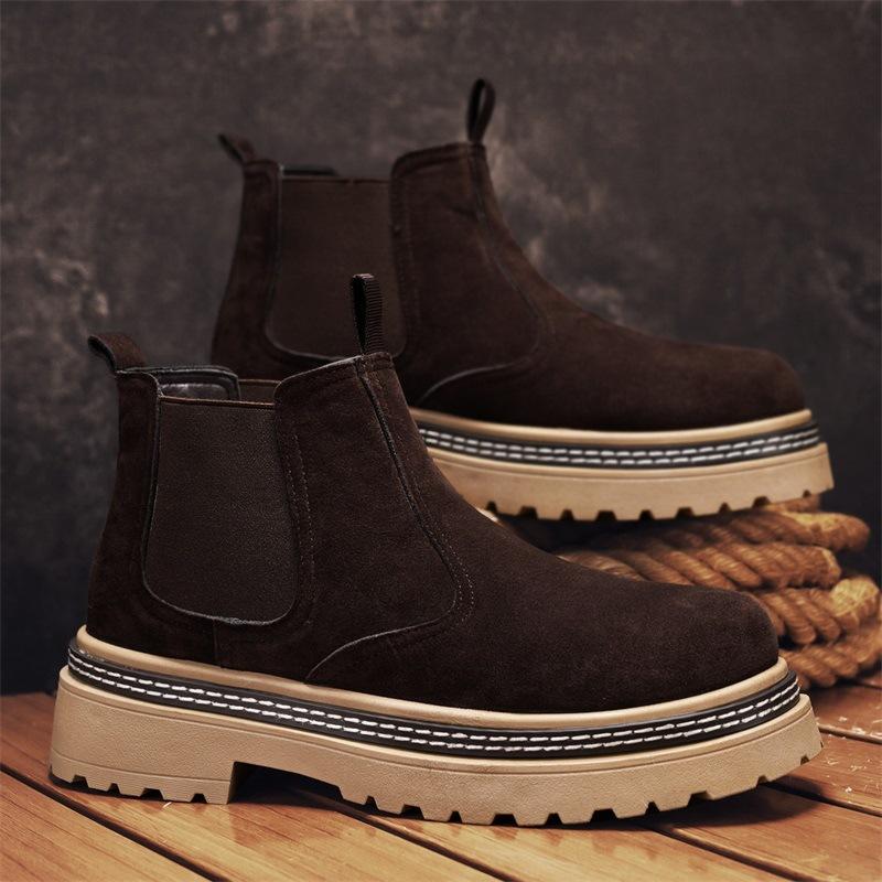 Youth Martin boots 22 new thick-soled heightening leather shoes comfortable foot casual shoes