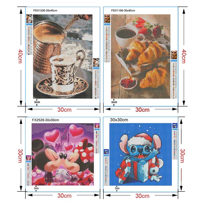 DIY Diamond Painting Dessert Cross Stitch Kit Mosaic Art Diamond Painting Full Circle/Square Diamond Home Decoration