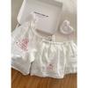 With Chest Pad Pajamas Women's Summer Sweet Pure Wind Suspender Shorts Internet Celebrity Style Loungewear Can Be Worn Outside