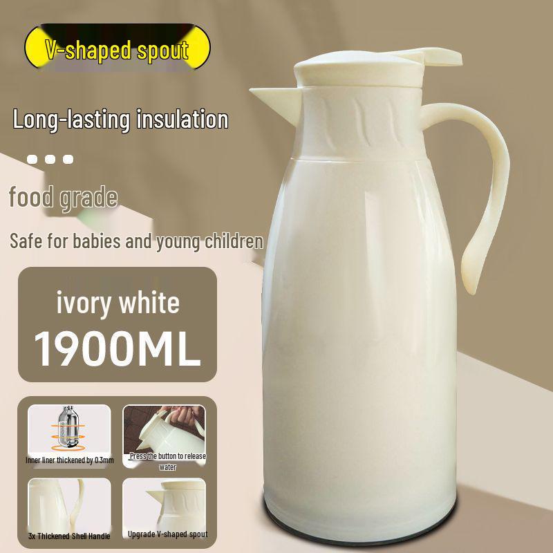 

2025 New Model Insulated Thermos Kettle for Home & Dorm 1900ml, Upgraded Thicker Inner
