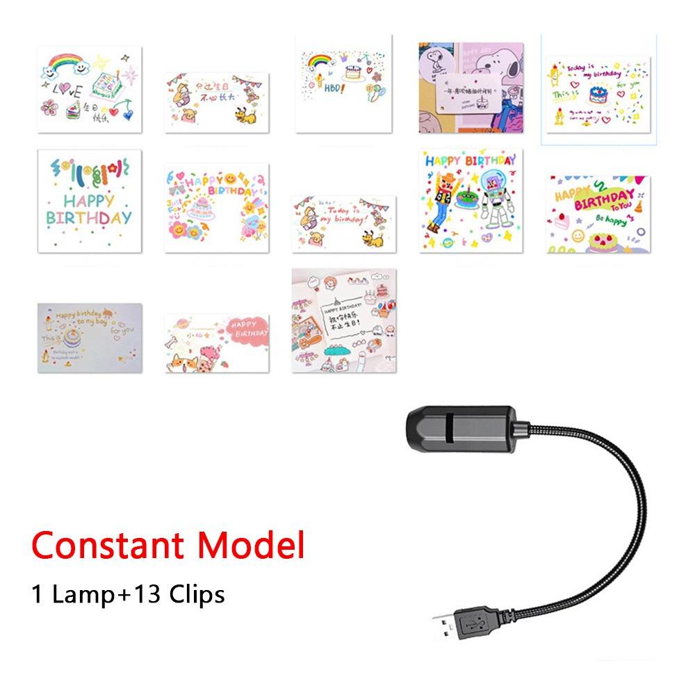 Happy Birthday Theme LED Projection Lamp LED Atmosphere Light Projector  Night Light