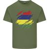 Torn Mauritius Flag Mauritians Day Football Unisexs Light Cotton TShirt
