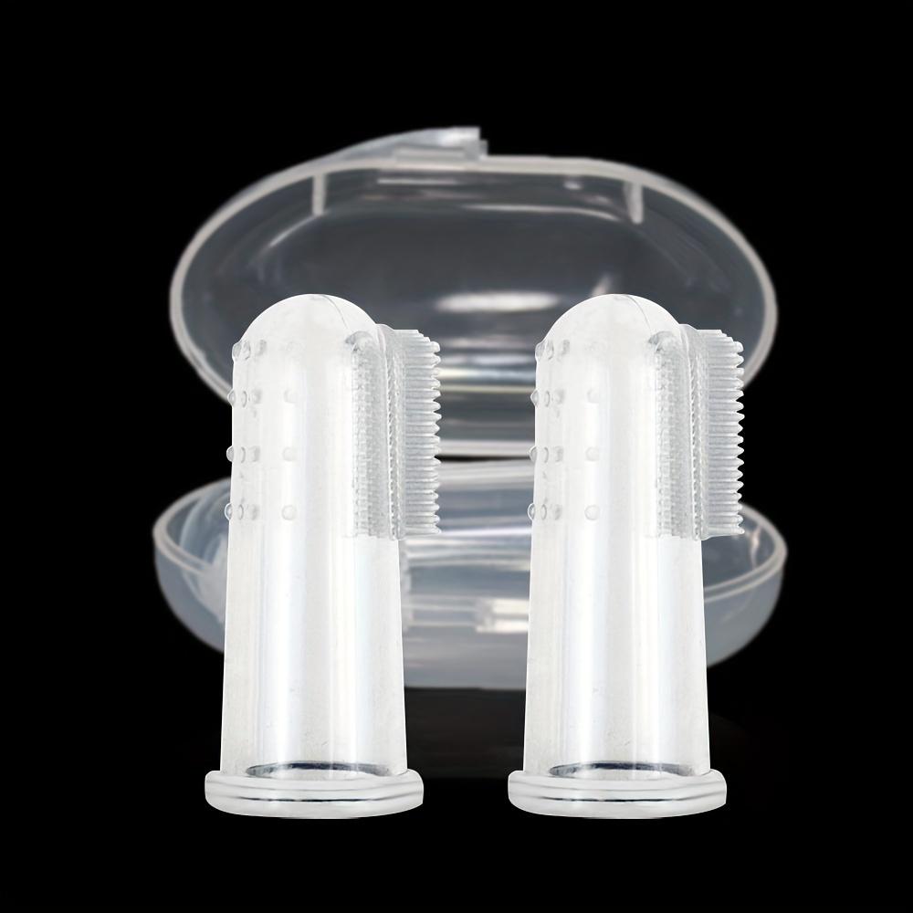 

Набор мягких силиконовых зубных щеток на палец с крышкой, мягкая щетина для всех возрастов, 2 упаковки ручных зубных щеток в индивидуальной упаковке 2 Boxes