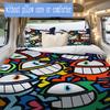 Quirky one-eyed monster Pattern Bedding,Quilt Set Quilt Cover Pillowcase Home Birthday Gift (1*duvet cover+2*pillowcase,without core)ZSJT0917333