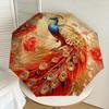 1PC Peacock Flowers Automatic Open/Close Umbrella with Windproof, 8-Rib Sturdy Canopy, Durable Ribs, Fashionable Design, 1304A