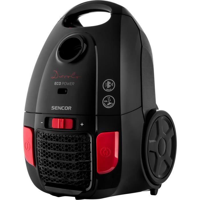 Aspirateur Traineau Avec Sac - SENCOR - SVC 6001BK - EUE3 - 700 W - 78 dB - 3 L - Noir