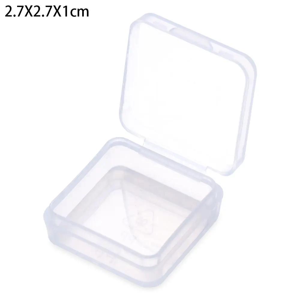 

Multi-purpose Clear Storage Case Rectangular Shape Storing Jewelry Headband Small Thing Container Student Stationery Storage Box