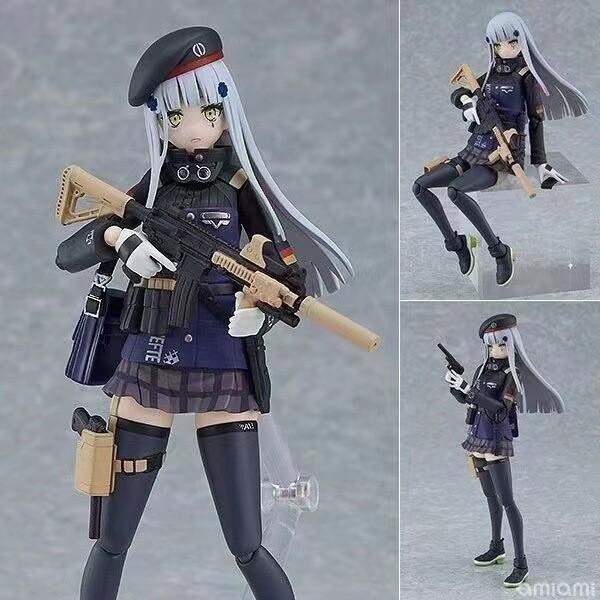 

Аниме Girl Frontier Figma 573 # HK416 ПВХ Фигурка Новая игрушечная модель без коробки