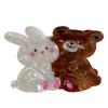 WoW Sheila Acetate European-American Style Cute Bear Rabbit Animal Bow Knot Dog Clip Thick Hair Valentine's Day Women