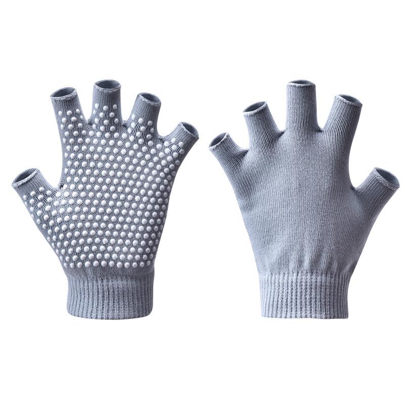 1Pair Warm Anti-slip Yoga Gloves Women Men Half-finger Gloves Pilates Indoor Dance Fitness Training Open-fingered Gloves