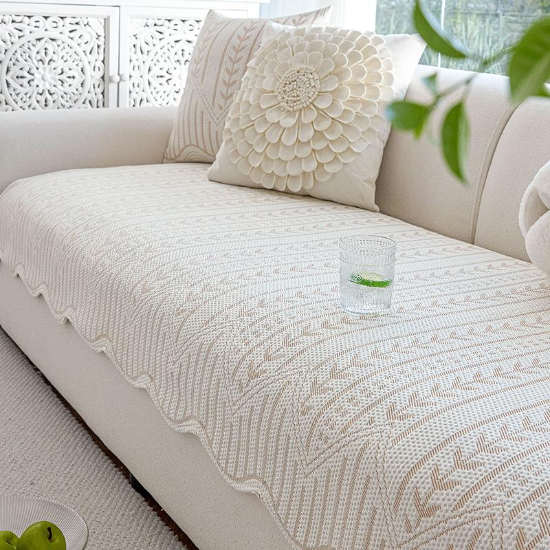 

Cool Doudou Sofa Cushion Summer Cool Feeling Special-Shaped Straight Row High-End Anti-Cat Scratch New Sofa Mat Cushion 70*70cm