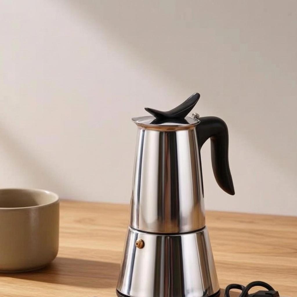 Electric Pot Stainless Steel Coffee Brewer Maker FoodGrade with Plug for
