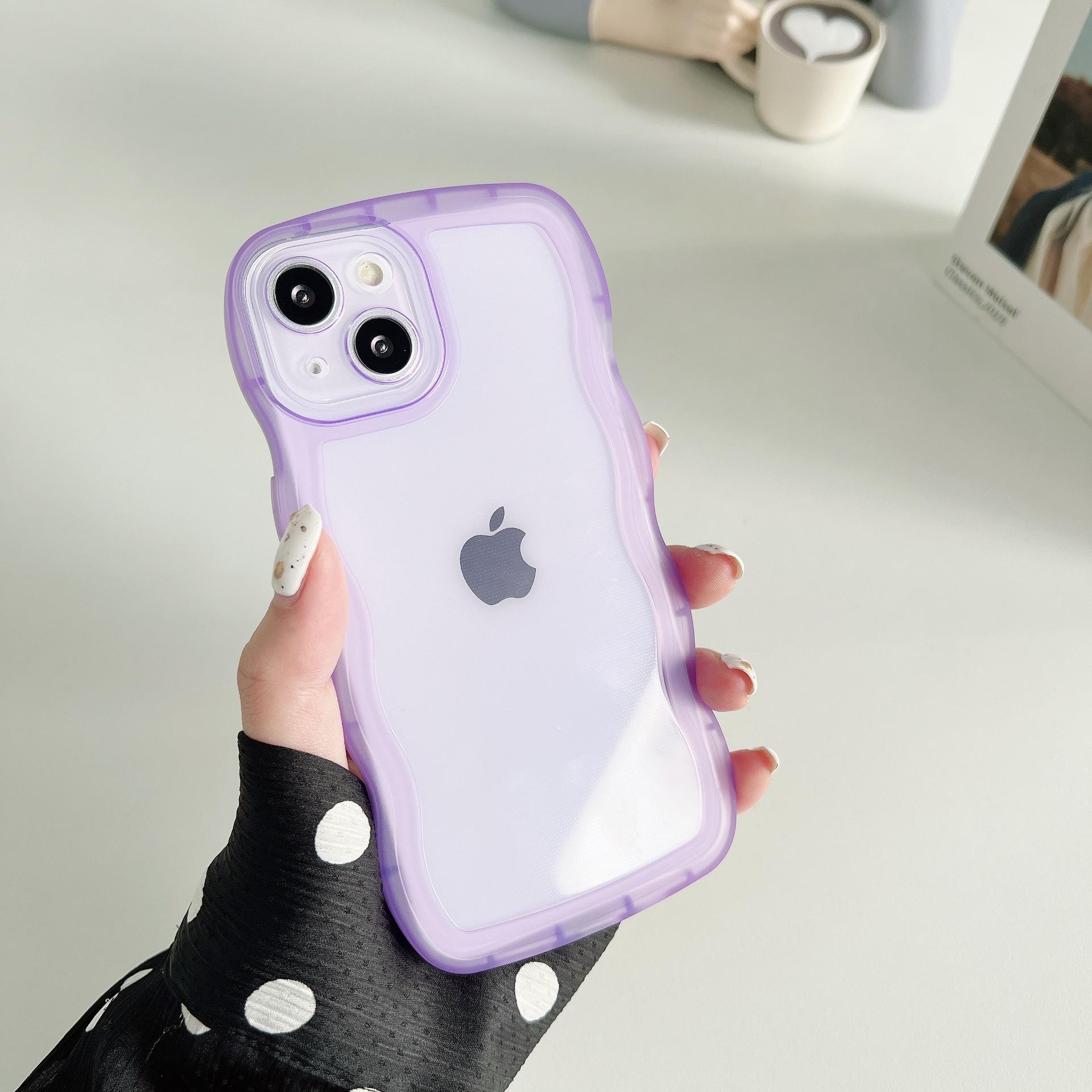

Wavy Pattern Suitable for Apple 16 Mobile Phone Case IPhone11/XR Transparent 13 Pro Max Cover 14 Soft 12 Shell 15 Apple 6plus/6Splus