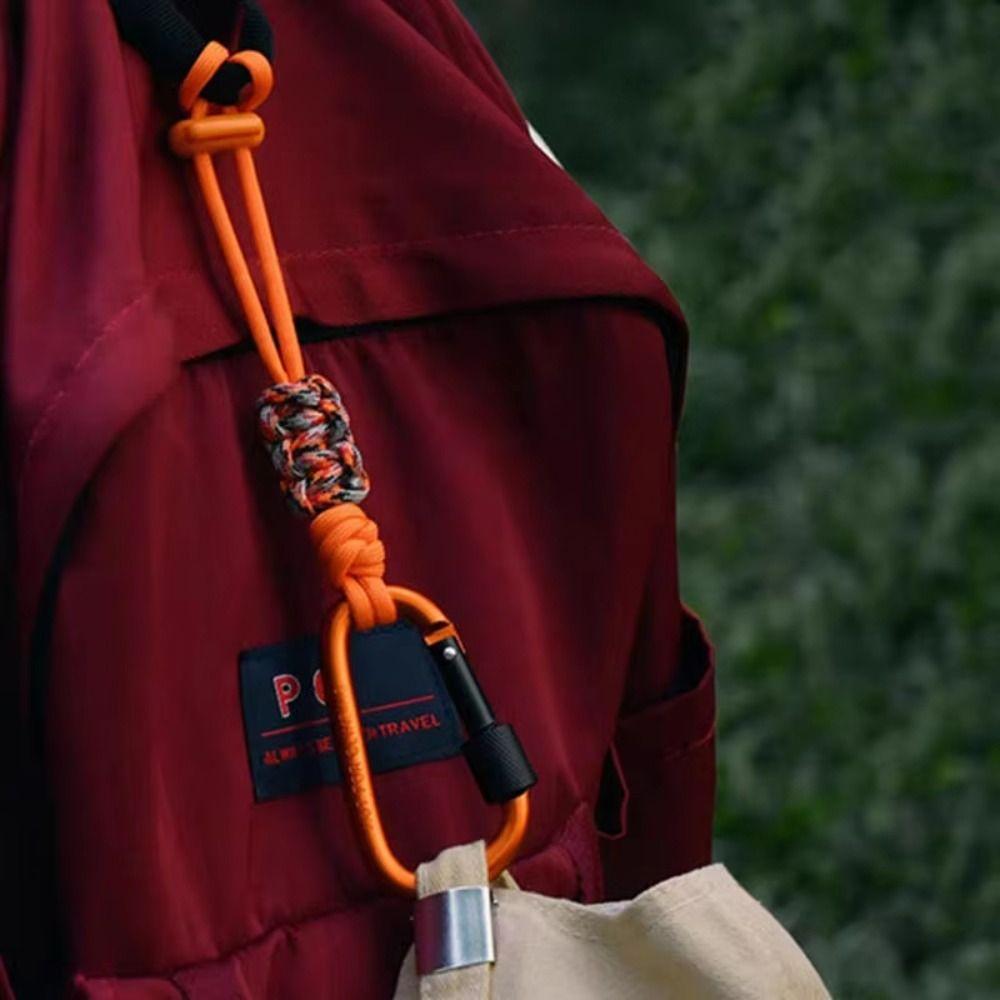 Locking Carabiner Clip Water Bottle Lanyard Zinc Zinc Alloy Carabiner Hook Beverage Bottle Lanyard Daily Use