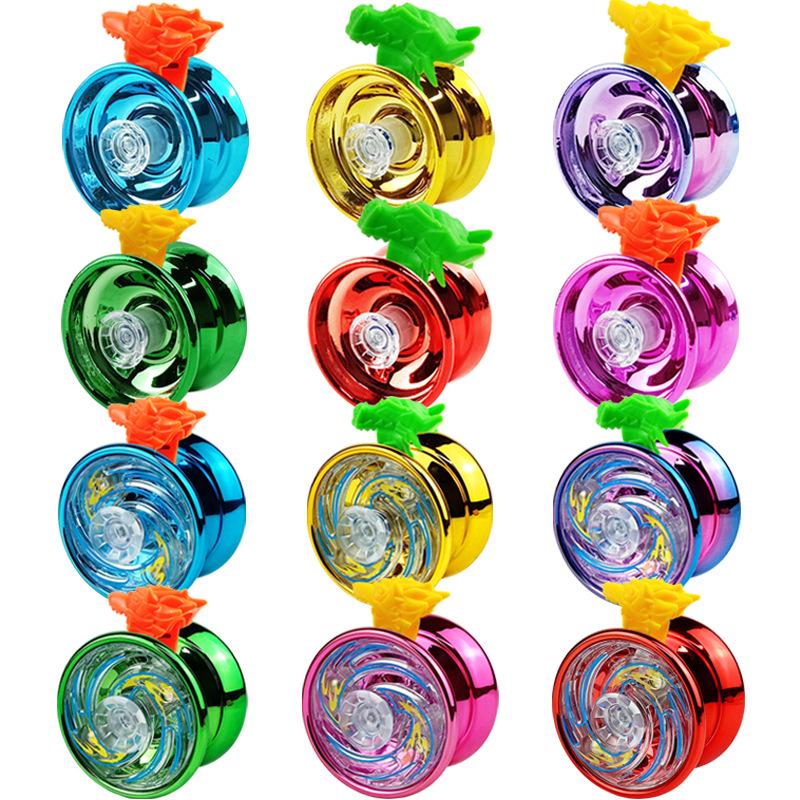Free Shipping Alloy Yo-Yo: Luminous Competition & Sleep-Supporting Toy for Kids