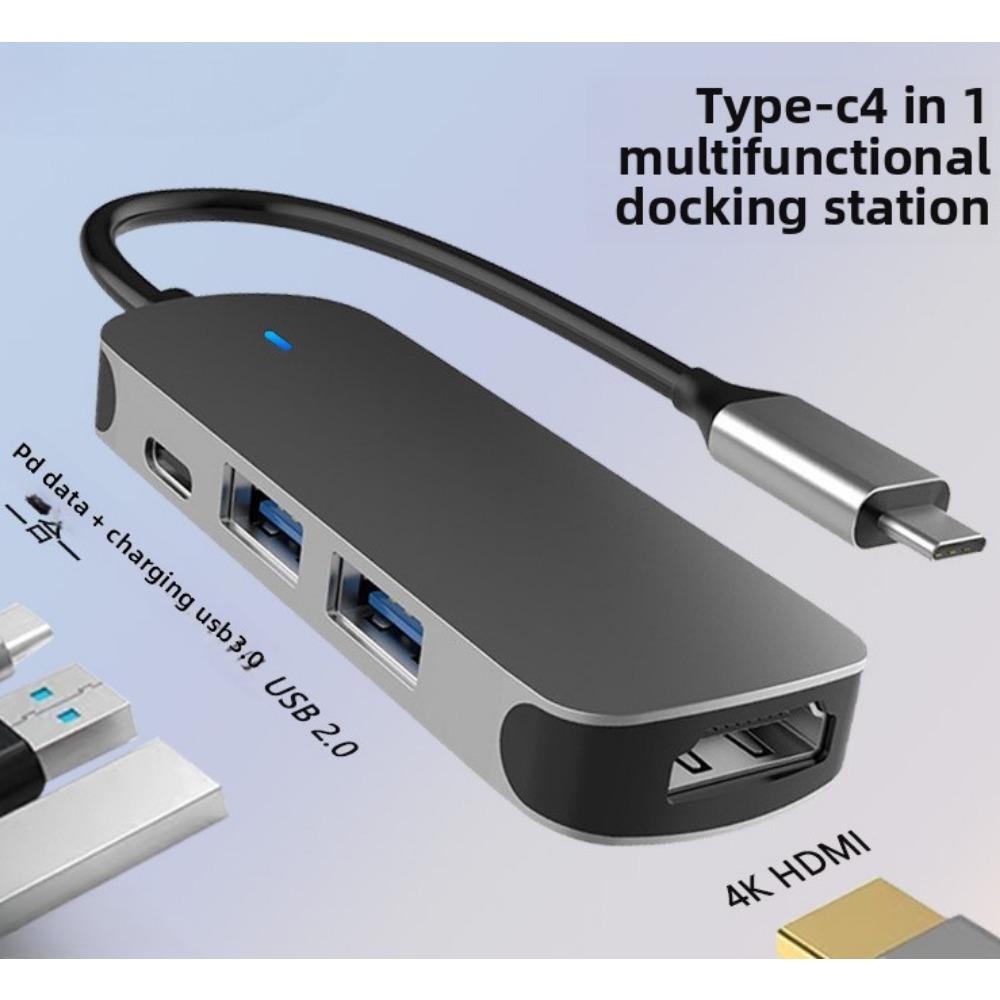 8 In 1 Type C Docking Station for Laptop USB C Hub with HDMI USB Ports Multi Function Adapter for Phone PC MacBook