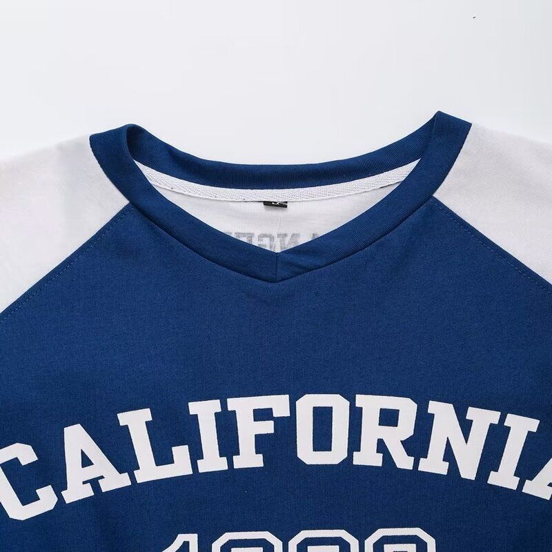 Fashion Style 2024 Summer New Women's Clothing Casual Easiest for Match Letter Print Short-Sleeve T-shirt 0264346 044