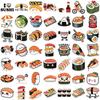 50 Cartoon Cute Sushi Hand Tent Doodle Stickers DIY Decorative Guitar Notebook Suitcase