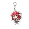 Anime Cartoon Bocchi The Rock Gotoh Hitori Ijichi Nijika Yamada Ryo Cute Acrylic Car Keychain Ornaments Girls Keyring Gifts Toys