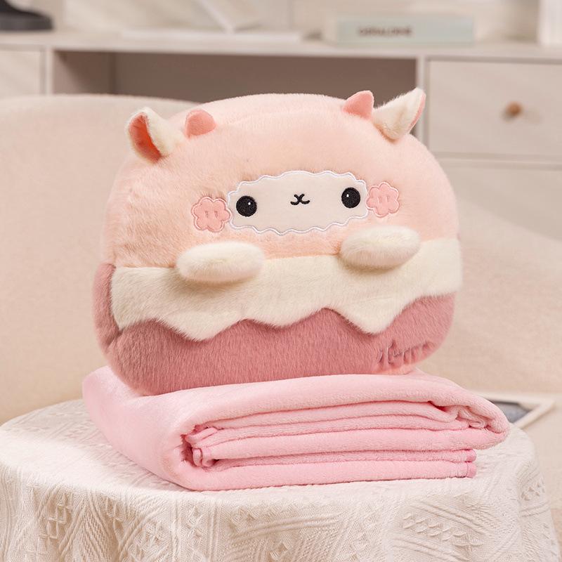 Hand Warmer Throw Pillow Three-in-one Quilt Dual-purpose Blanket Office Nap Blanket Can Be Inserted Into Sofa Cushion Pillow