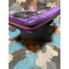 Used Heart-shaped sunglasses decoration purple long wallet