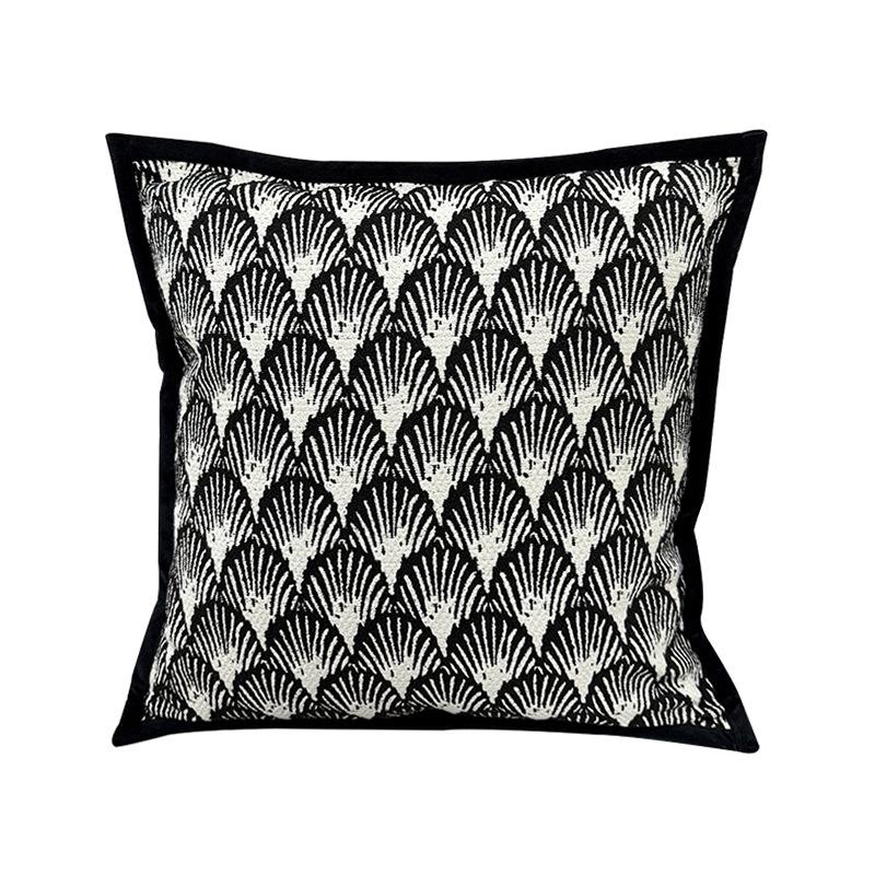Black and White American Sofa Pillow Cover, Pillowcase, Simple, Sofa Pillowcase Cover, No Filling