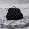 Women Coin Purse, Polka Dot Printing Mini Lightweight Pouch, Pocket Size Kiss Lock Coin Pouch, for Coins Earrings Hair Ties Small Items