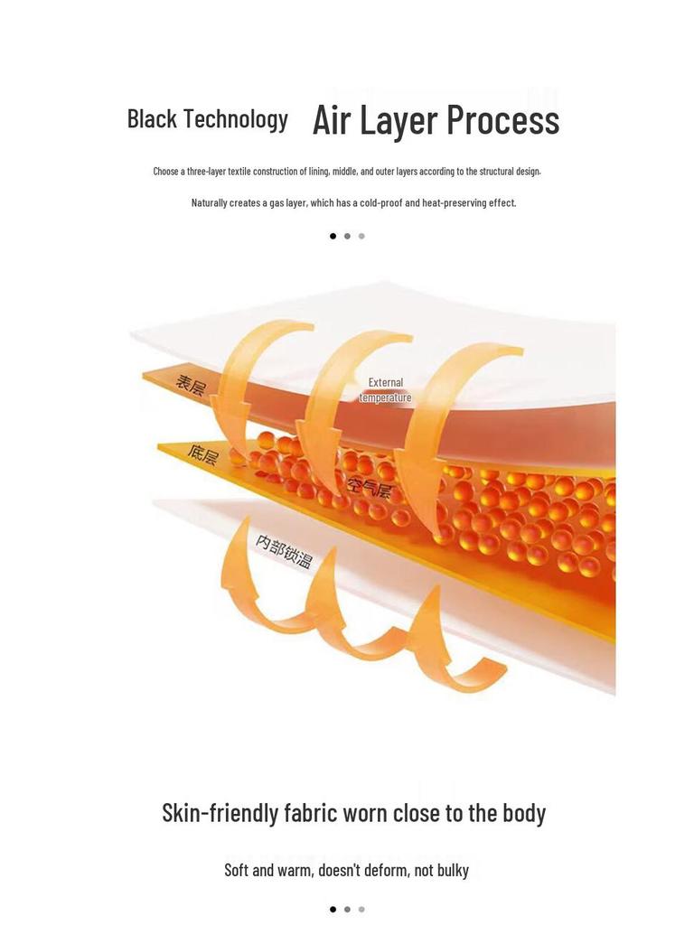 Hengyuanxiang Unisex Slim-Fit Wool Thermal Base Layer Pants