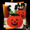Soft Pumpkin Throw Pillow Funny Witches Boot Leg Pumpkin Doll Pumpkin Plush Toy  Home Decoration