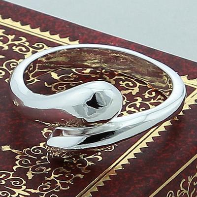 925 Silver Simple Water Drop Open Ring For Women Wedding Fashion Silver 925 Jewelry
