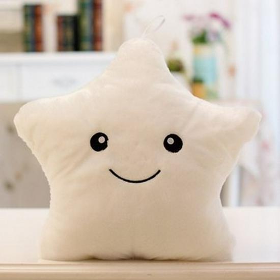 Colorful Luminous Star & Heart Pillow - Cute Christmas & Birthday Gift Decoration
