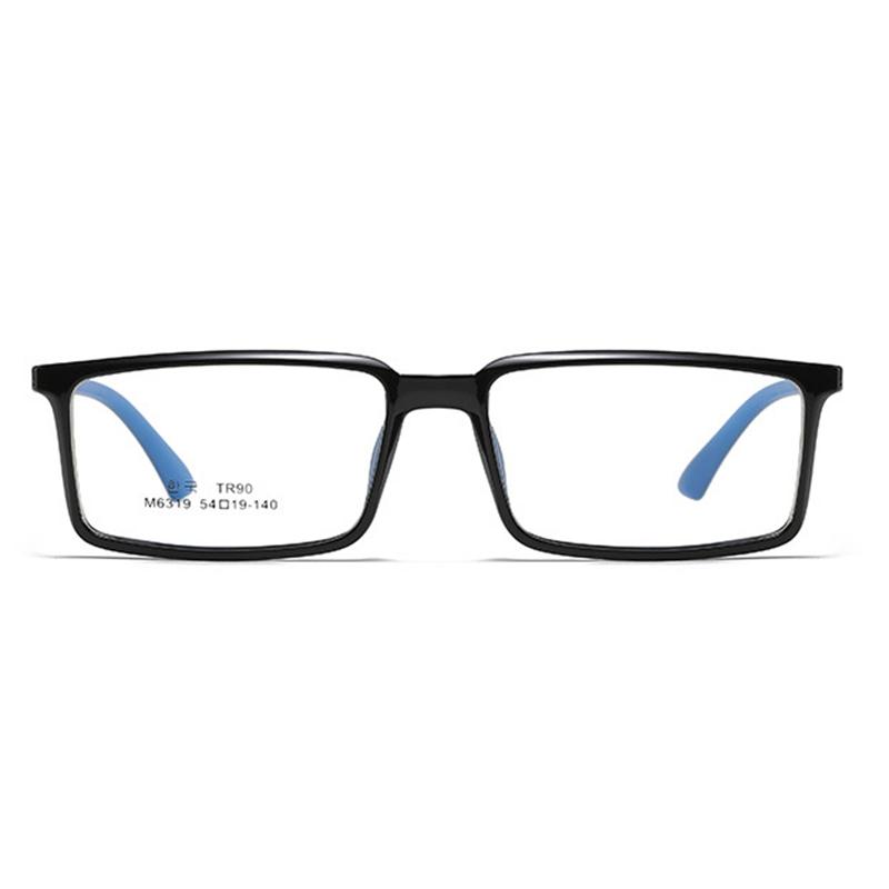 Men Square Nearsighted Eyeglasses Spring Hinges Unisex Oval Prescription Spectacle 0 -0.5 -1.0 -2.0 To -6.0 -7.0