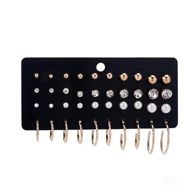 20 Pairs/Set  Simple Small Stud Earrings For Girls Earring Jewelry