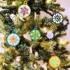 Light and Shadow Keychain Pendant Silicone Molds Christmas Snowflake Holographic Earrings Mold DIY Ornaments Mould Craft