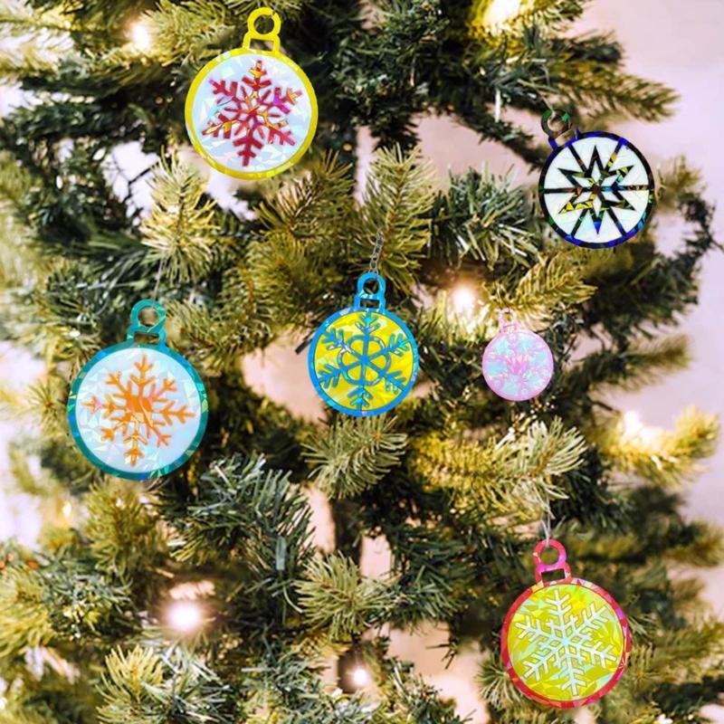 Light and Shadow Keychain Pendant Silicone Molds Christmas Snowflake Holographic Earrings Mold DIY Ornaments Mould Craft