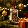 Unique Xmas Money Display Stocking Shaped Christmas Cash Gift Ornament, Acrylic Holder Hanging Clip Decor, Tree for Tree, Holiday Party Supplies