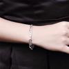 925 Silver Bracelets Charm Classic 6MM Chain for Women Men Wedding Party Christmas Gifts Fashion Jewelry
