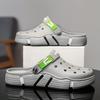 Men Casual Hole Shoes Summer Non Slip Beach Slippers Lightweight Breathable Sandals