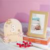 1 Set Baby Monthly Milestones Card Fine Workmanship Record Baby Growth Wooden Milestone Cards for Newborn