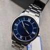 Casio Standard Series Minimalist Retro Small Round Watch Business Fashion Quartz Movement Stainless Steel Strap Men watches Blue MTP-V005D-2B5
