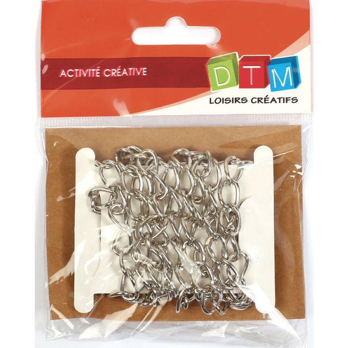 Chaîne maille jaseron Ø7mm Argent Au mètre