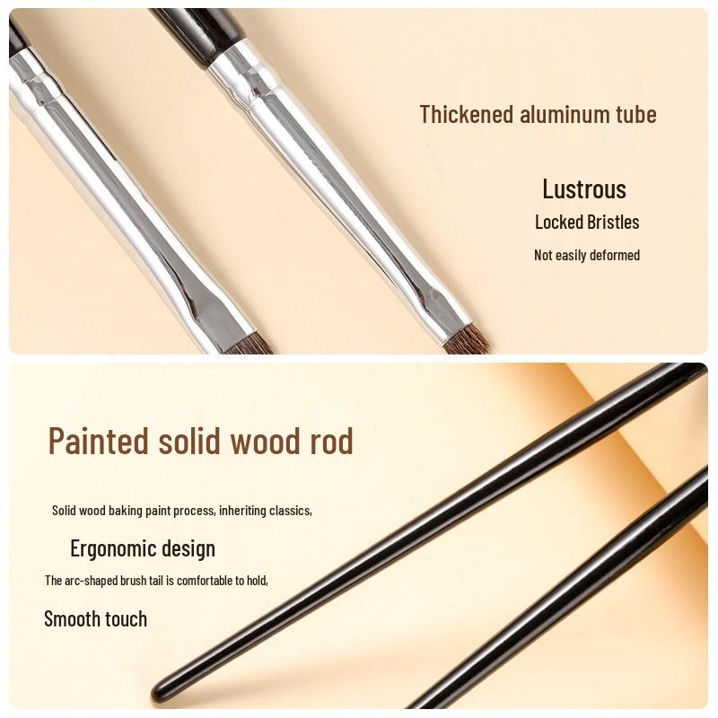 Baishui Ziegenhaar Augen Detail- & Verblendpinsel Set - 4 Stück