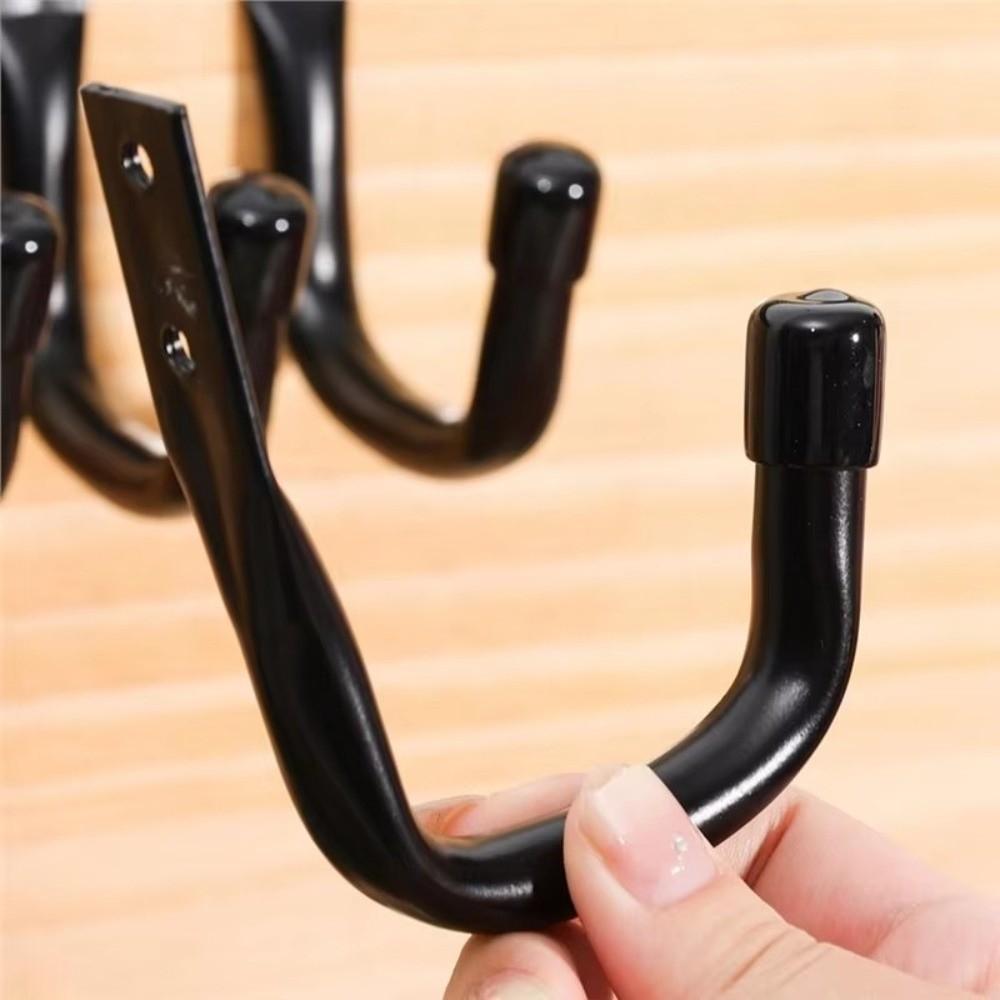 6PCS/Set Anti-Slip Rubber Coating Bike Wall Mount Hooks Heavy Duty Bike Parking Hanger Tool Holder