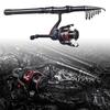 180 cm/210 cm/240 cm/270 cm Teleskop Angelrute Reel Combo Set Angelgerät Zubehör