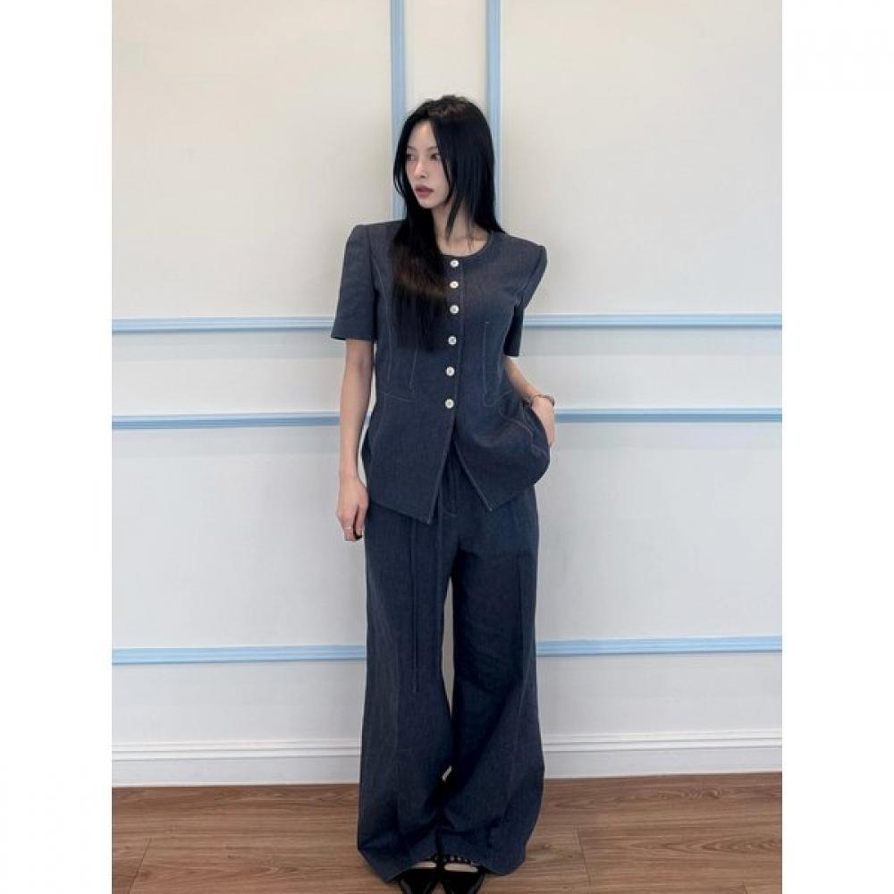 Cc Collect. Women Colorless Stitch Jacket C262msf237 DARK NAVY/55