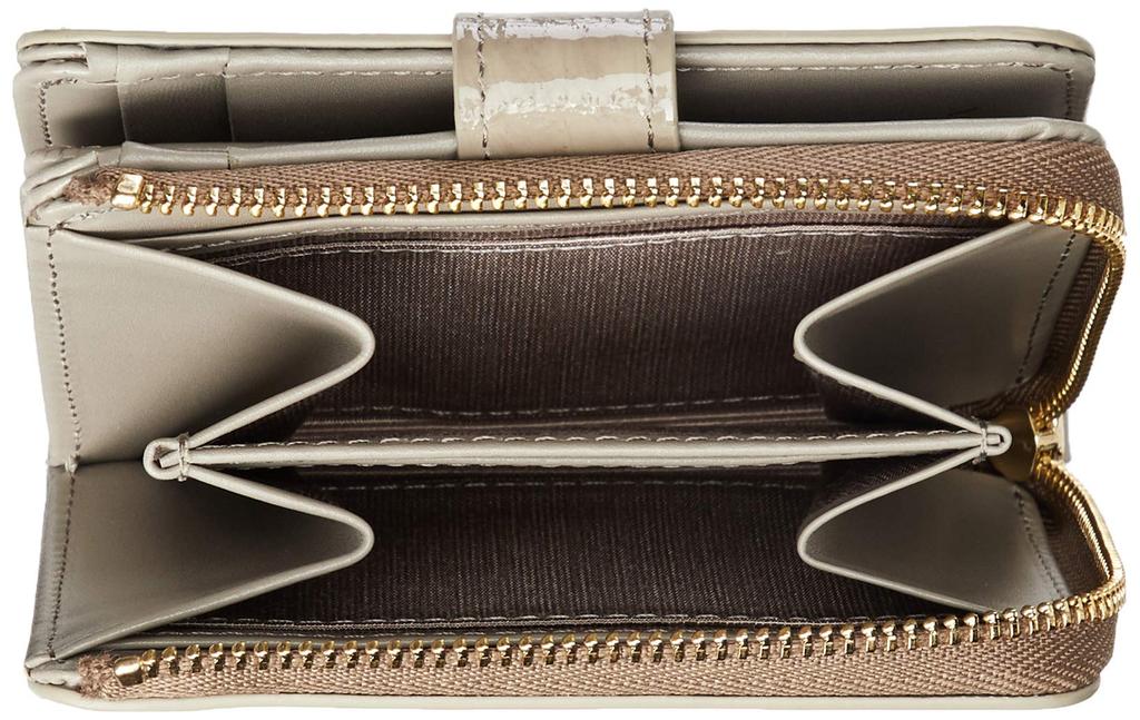 Patrick Cox Miragel Crocodile Leather Wallet, PXLWJCS1, Gray, with Crocodile Embossed Enamel Cowhide Leather